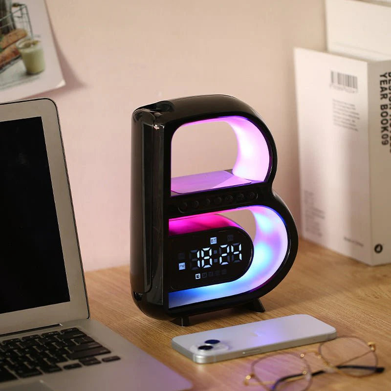 B-Shape RGB Bluetooth Speaker Wireless Charger